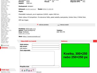 Kostka u inzerátu – tipmoto.com, detail motocyklu