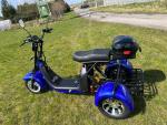 Klikněte pro detailní foto č. 3 - Leramotors Elektrická tříkolka Lera Scooters C5 1000W modrá